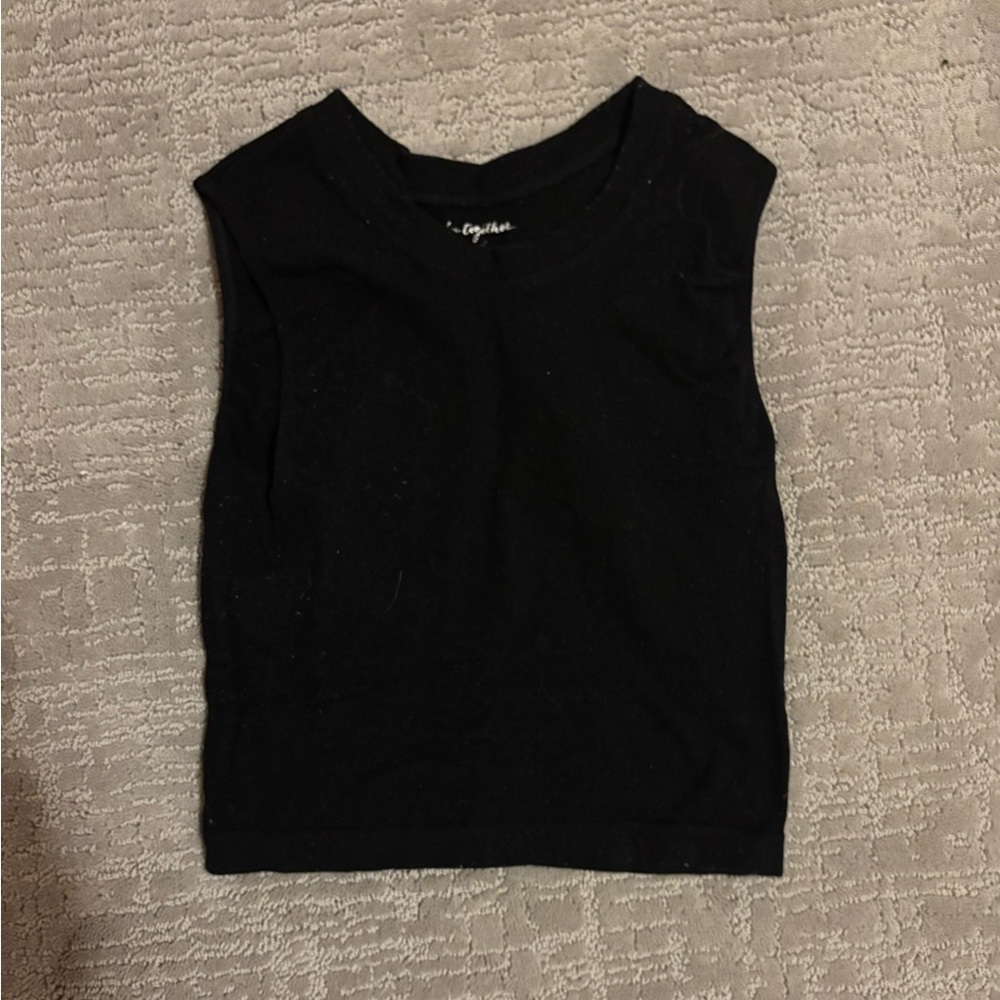 Black By Together Cropped Tank size M